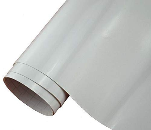 Neoxxim 24,3€/m² Autofolie Glänzend Weiss Glanz Weiß – 30 x 150 cm Luftkanalfolie Klebefolie