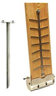 Kirschner Metallbau XXL Profi Flammlachsbrett ~ RASTVERSTELLUNG ~ Feuerschale Kugelgrill Flammlachs Flammlachsbretter (Set D Flammlachsbrett m. Erdspieß)