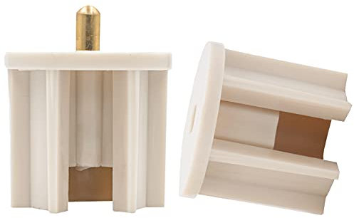 Lihopefe Universal-Ersatz-Halterungen für Außen-Sonnenschirme, Rollos, für drinnen und draußen (Beige, 38 mm Kupplungsstecker)