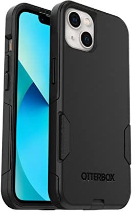 OtterBox Commuter Case for iPhone 13, Shockproof, Drop proof, Rugged, Protective Case, 3x Tested to Military Standard, Antimicrobial Protection, Black, No Retail Packaging