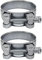 Diforma Rohrschellen, 64–67 mm, stark, verstärkte Rohrschellen, verzinkter Stahlrohr-Schlauchschellen, Verbindungselemente (2 Stück, 64–67 mm), 2 Stück