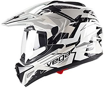 LIONCIANO Cross-Helm mit Visier DOT/ECE Zertifiziert, Motorrad-Helm MX Motocross Helm MTB BMX Cross-Bike Downhill Off-Road Enduro-Helm Moto-Cross Crosshelm(Schwarzer Fliegender Adler, 2XL=61-62cm)