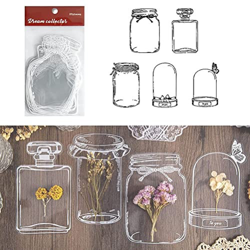 20 Stück Transparente Trockenblumen Lesezeichen, DIY getrocknete Blumen Lesezeichen Selbstgemachte Schöne Blumen-Lesezeichen DIY Art Blumendekore Lesezeichen DIY-Kunst Basteln