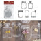 20 Stück Transparente Trockenblumen Lesezeichen, DIY getrocknete Blumen Lesezeichen Selbstgemachte Schöne Blumen-Lesezeichen DIY Art Blumendekore Lesezeichen DIY-Kunst Basteln