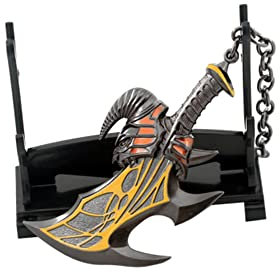 hanaiette LZH-715 Schlüsselanhänger God of War, Chaos-Klinge, Waffenmodell, Spieleliebhaber (Präsentationsständer im Lieferumfang enthalten), Gold, 1 Stück