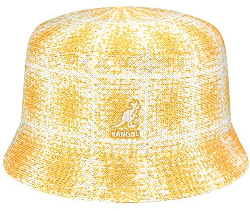 Kangol Grunge Plaid Bin Fischerhut Stoffhut Anglerhut Sommerhut Sonnenhut (L (58-59 cm) - gelb)