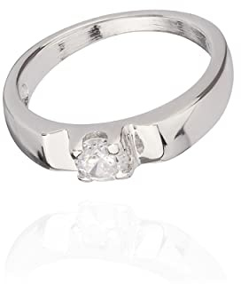 NKlaus Kettenanhänger Taufring 11,3mm, 925 Silber, weiße Zirkonia, 1 Stück