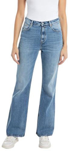 Replay Damen Jeans Teia Rose Label, Medium Blue 009 (Blau), 23W / 30L