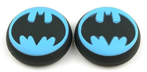 PARTS4U Lot de 2 capuchons en silicone Batman pour manettes PS5, PS4, Xbox Series X, S, One, 360 Bleu