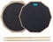 Musfunny Drum Practice Pad Schlagzeug Übungspad, 12 Zoll 2-seitig Leises Übungs Drum Pad Set mit Drumsticks und Aufbewahrungstasche für Schlagzeuger-Übungspad (30 cm Schwarz)