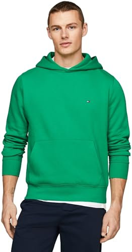 Tommy Hilfiger Herren Hoodie mit Kapuze, Grün (Olympic Green), XS