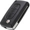 HooRLZ Coque Clé C-itroën pour C-itroën C1 C2 C3 C4 C5 C6 Dispatch Berlingo Grand Picasso Peugeot Partner Expert, Boitier Clé C4, TéLéCommande C-itroën Berlingo, Clef Peugeot - 3 Boutons, CE0523