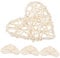 EXCEART 4 Stücke Rattan Herz Dekorative Rattan Girlande Rattan Dekoration Für Hochzeit Home Decor