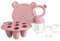 Zufio Grignoteuse bébé - sans BPA Tetine grignoteuse bébé 4M+ moule à glace au lait maternel conservation lait maternel - alimentateur de fruits en silicone (Pink)