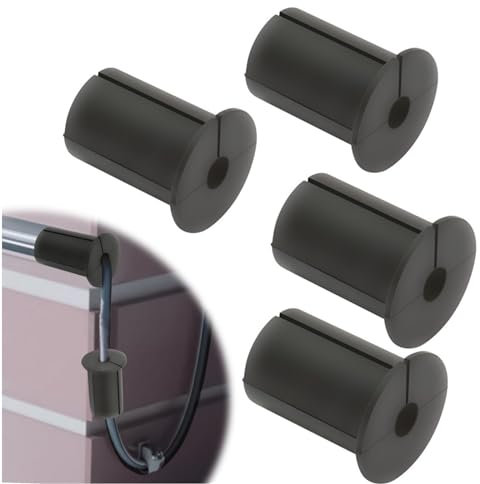 Wanddurchführung Kabel für Starlink für 2,54cm Wandloch, Wall Grommets Starlink-Kabelführungsset, Kabeldurchführung Wand, Wanddurchführung für Starlink Kabelrouter und Ethernet Adapter (2, Schwarz)