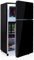 Réfrigérateur de 72 litres, congélateur decontrôle de la température à 7 niveaux et éclairage LED pour les cuisines, les salons, les caravanes et les bureaux,Black