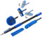 Kit de nettoyage pour plumeau haute portée, tige d'extension de 3,7 m, portée de 6 m, plumeau en toile d'araignée et manche télescopique, pour raclette et brosse à récurer haute fenêtre, brosse en