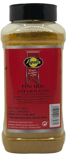 Especias para Pinchos Amarillos 800g - Perfecto sazonador para Barbacoas y Eventos Familiares, Condimentados y Listos para Asar
