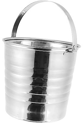 Amosfun Secchio per Vino Isolato con Design Portatile Bar Argento