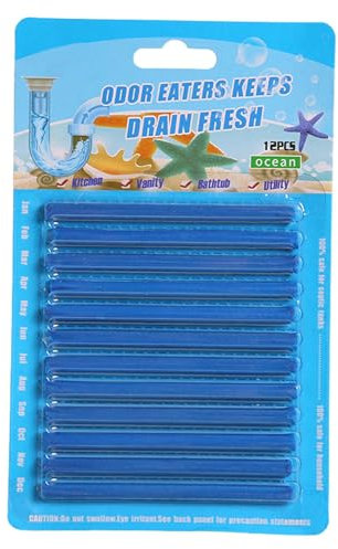 Enzym-Abflussreiniger für Waschbecken, Badewanne, leistungsstarker enzymatischer Reiniger, Abflussreiniger, Sticks, 12 Stück/Set, Abflussreiniger, Sticks, Abflussreiniger
