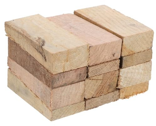 Milisten Wiederverwendbare Holzkeile zur Einfachen Befestigung 12 Stück Holzmaterial von Alten Gartenhacken für Landwirtschaftliche Aufgaben im Freien