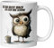 Eulen Tasse Morgenmuffel – Lustige Kaffeetasse für Langschläfer und Morgenmuffel mit Spruch – Geschenkidee für Büro Arbeit Freunde Kollegen – Tasse gegen schlechte Laune Kaffeeliebhaber