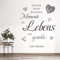 Wandtattoo Wohnzimmer Sprüch, Glücklich Inspirierende Wandsticker Wohnzimmer Modern, Schmetterlinge Wandaufkleber Schwarze für Wohnzimmer Schlafzimmer Vorraum Flur Fenster Wanddeko (Nimm)