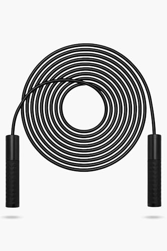 OMNANA SKIP Springseil – Speed-Jump Rope mit Aluminium-Griffen, Kugellagern & Gewichtskapseln, langlebiges PVC-Seil, inkl. Mesh-Bag – perfektes Cardio-Training