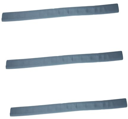 HAMPPLIES 3 pièces Baguette Joint Porte Intérieure Gris Bande Seuil Sans Colle pour Isolation Froid Bruit et Vent Butoir Porte Sol Compatible Sol Carrelage Moquette