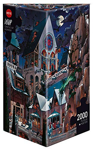 Heye HEYE-26127 26127 - Dreieckspuzzles 2000 Teile Castle of Horror