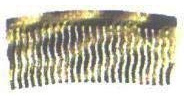 Ring Peigne Secondaires, 8 Cm, Ondulés Havane, ca. 8 cm, havanna