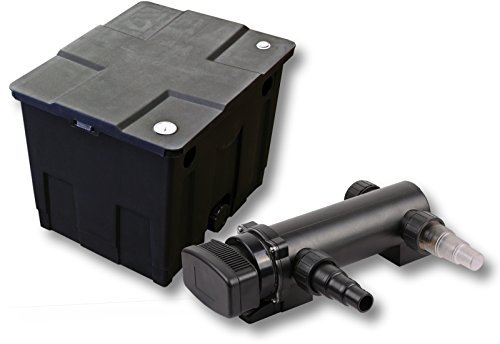 SunSun Set Filtro a 1 camera per laghetto da 12000l Chiarificatore UVC da 18W 3ª serie