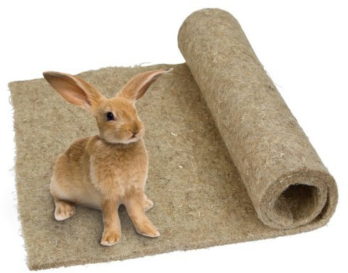 4 X Kerbl 82745 Nagerteppich aus 100% Hanf, 40 x 100 x 1 cm