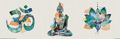 Sommer Thornton 'Yoga Triptychon' Slim Poster,30 x 91.5 cm