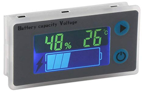 DollaTek 12V voltmetre Moniteur de capacité de batterie 10-100V Jauge de niveau de batterie de tension programmable voltmètre