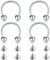 D.Bella 16G Chirurgenstahl Nasenscheidewand Hufeisen Hoop Augenbraue Lippe Bauchnabelpiercing Ring 10mm Helix Tragus Daith Turmohrringe mit Ersatzspitzen