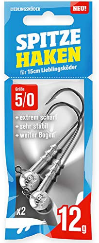 Lieblingsköder Spitze Haken 5/0-2 Jighaken, Gewicht:Gr. 5/0 12g