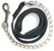 Führkette für Pferde | Sicheres Führen mit Eisenkette & Nylon Handgriff | Führleine geeignet für Hengst Hunde Pony Esel | Länge 2,10 m (Schwarz)