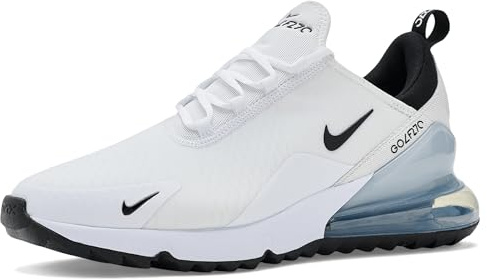 Nike Mens Golf Air Max 270 G White/Black/Pure Platinum 14 M