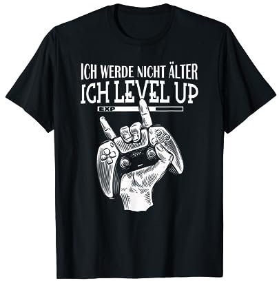Gaming zocken konsole PS5 Gamer für Paar - Herren & Damen & Unisex Kinder - Gaming T-Shirt - Schwarz - S - Crew Neck - Kurzarm - Lustiger Spruch - Einfarbig - Geburtstag - Gamer, Zocker