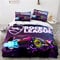 NICHIYOBI Rocket League Bettbezug Bettwäsche Set - Bettbezug und Kissenbezug,Mikrofaser,3D Digital Print dreiteiliger Bettwäsche (13,Single 135x200cm)