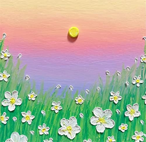 EXQUILEG Kit de peinture texturée de paysage 3D avec sable de quartz Peinture de sable DIY Peinture par zone Adulte Peinture acrylique avec cadre intérieur (#5, 20 x 20)