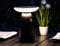 ChiliTec Solar Tischleuchte Solarlampe IP44 Tischlampe mit Akku Solarzelle 22,5cm Dimmbar aufladbar USB C Dämmerungssensor Licht Warmweiß