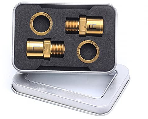 DONGKER Fahrrad Pedal Extender,1 Paar Titanlegierung Pedaladapter Spacer,Rostfrei Pedal Spacer Adapter für 9/16 Zoll Gewindepedale Fahrrad Rennrad Bike MTB