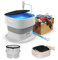 MOJOCO Foldable Washing Machine - Portable Washing Machine for Baby/Girl Clothes/Socks/Underwear - Top Load, White, Energy Efficiency, Portable Clothes Washing Machines