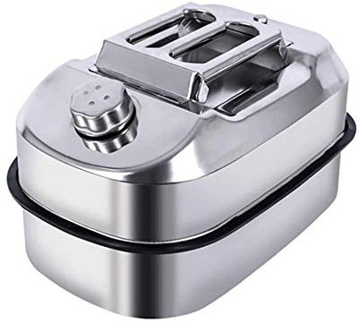 Bidon Essence des Jerrycans 5L / 10L / 20L Jerry Can, Réservoirs De Carburant Portables, 304 Récipient À Essence en Acier Inoxydable, Réservoir D'huile D'huile De Moto À Essence (Size : 20L)