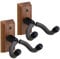 2 Pcs Gun Storage Racks Vertical Gun Display Hanger Rifle Gun Wall Mount Hardwood Gun Holder Gun Hooks for Wall Shotgun Airsoft Compound Bow Firearm