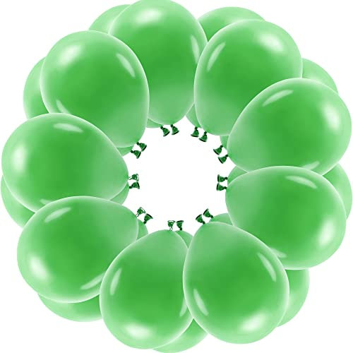 25 Luftballons Pastell Grasgrün Eco Ballons Gras-grün Made in EU Deko Gartenparty Geburtstag Kinder Erwachsene Frühling Ostern Sommerfest Ballons Gras-Grün Pastell Helium geeignet