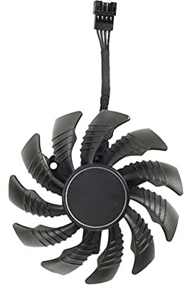 RAKSTORE PLD08010S12HH Ventilateur de rechange pour carte graphique compatible avec Gigabyte GTX 1660 GTX 1660 SUPER GTX 1660 Ti Gaming Ventilateur silencieux (B)