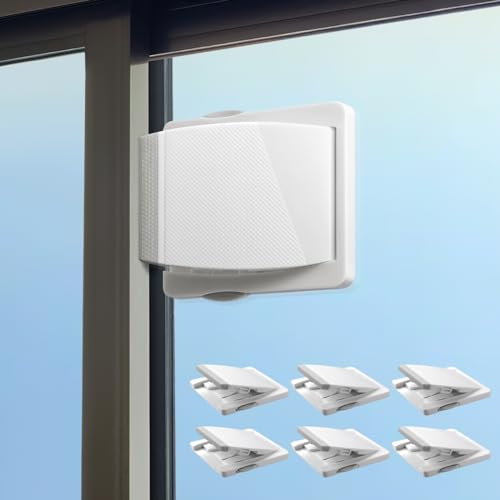 Lot de 6 serrures de porte coulissantes en verre pour enfants pour portes coulissantes en verre, fenêtres coulissantes, placards coulissants, etc. Facile à installer, offre plus de sécurité pour votre